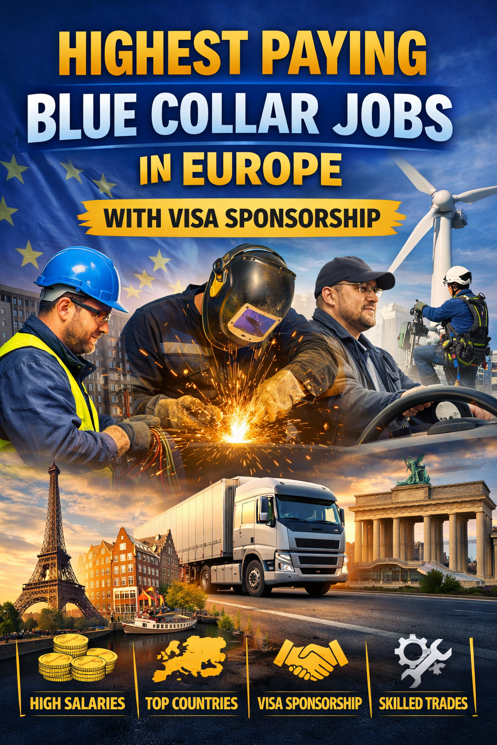 Highest Paying Blue Collar Jobs in Europe With Sponsorship (Complete Guide for International Workers)